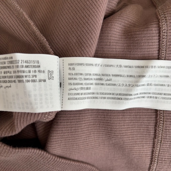 Abercrombie & Fitch Rib Tank in taupe - Picture 3 of 4